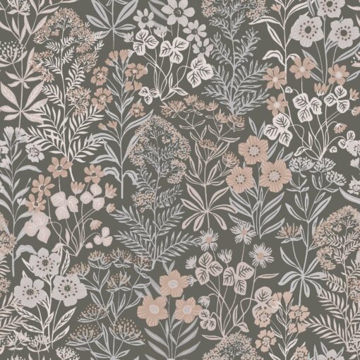 Äng Wallpaper In Brown And Grey