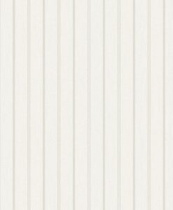 Woodland Stripe Wallpaper In White