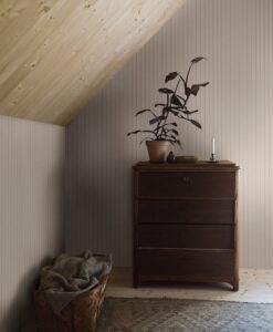 Woodland Stripe Wallpaper In Beige