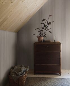 Woodland Stripe Wallpaper In Light Beige