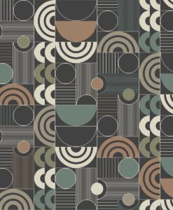 Cosmopolitan Wallpaper In Charcoal And Grey