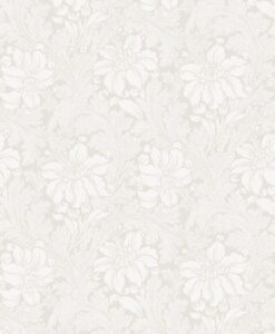 Acanthus Wallpaper In white