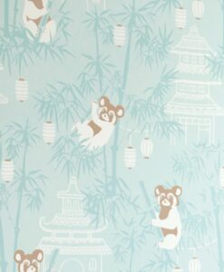 Bambu Wallpaper in Turquoise