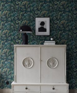 Treasured Thistle Wallpaper In Blue And Green