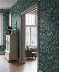 Treasured Thistle Wallpaper In Blue And Green