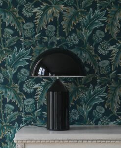 Treasured Thistle Wallpaper In Blue And Green