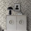 Treasured Thistle Wallpaper In Grey And White