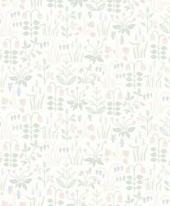 Strawberry Field Wallpaper in White