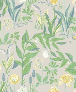 Spring Garden Wallpaper in Green