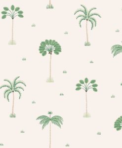 Milo Wallpaper In Spring Green