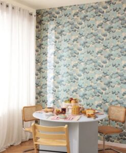 Summer Wallpaper In Blue & Beige